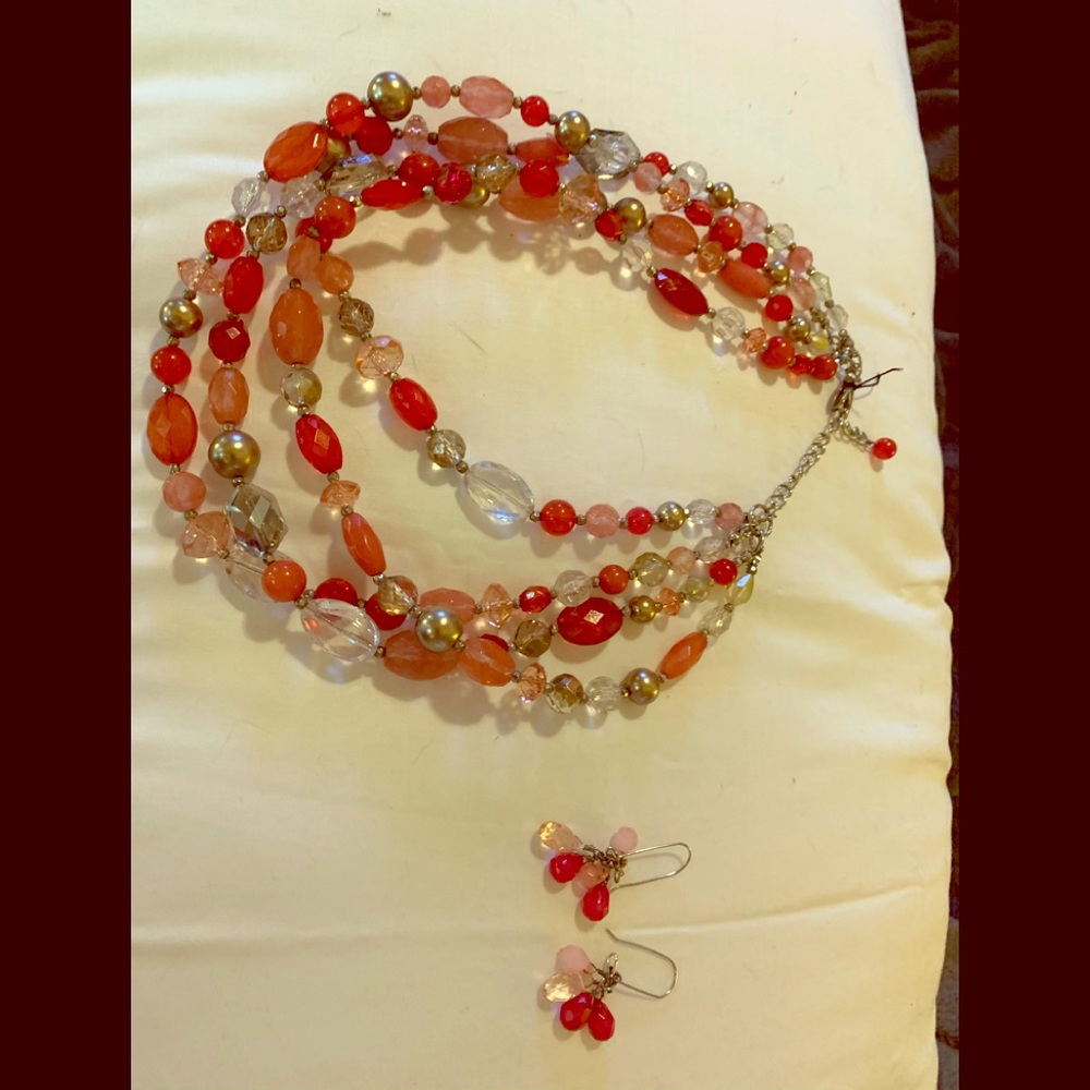 Necklace with earrings